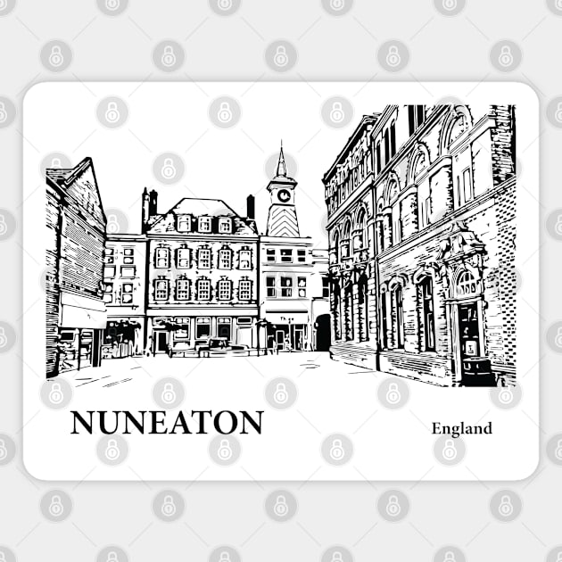Nuneaton England Magnet by Lakeric